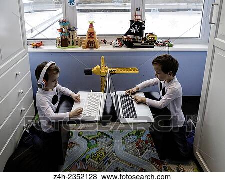 Twins brothers. View Large Photo Image Stock Photo - Twins brothers.. Fotosearch