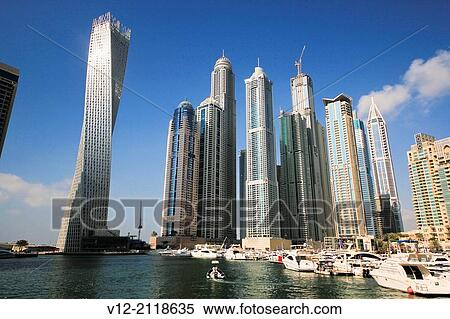 Stock Photography - United Arab Emirates, Dubai City, Dubai Marina. Fotosearch