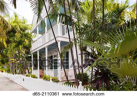 USA, Florida, Florida Keys, Key West, Truman Annex, house detail. View Large Photo Image Stock Image - USA, Florida, Florida Keys, Key West, Truman Annex, house detail.. Fotosearch