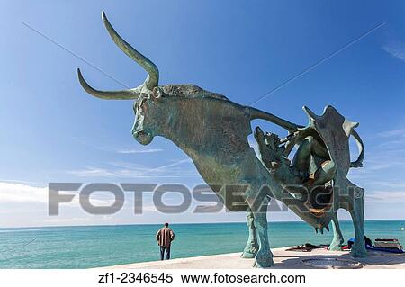 Vilanova i la Geltru, Catalonia, Spain. Sculpture Parsifae by Oscar Estruga. View Large Photo Image Stock Photography - Vilanova i la Geltru, Catalonia, Spain. Sculpture Parsifae by Oscar Estruga.. Fotosearch
