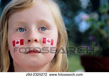 Young girl on Canada Day, Smithers, BC. View Large Photo Image Stock Image - Young girl on Canada Day, Smithers, BC.. Fotosearch