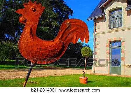 Stock Image - "At the deluxe charming Les Cultures de Puygareau guestouse, Sossay, Vienne, Poitou-Charentes, France". Fotosearch
