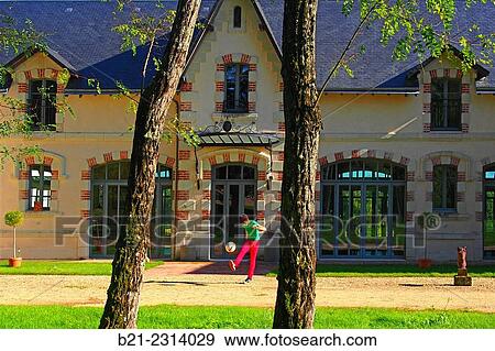 Stock Photo - "At the deluxe charming Les Cultures de Puygareau guestouse, Sossay, Vienne, Poitou-Charentes, France". Fotosearch