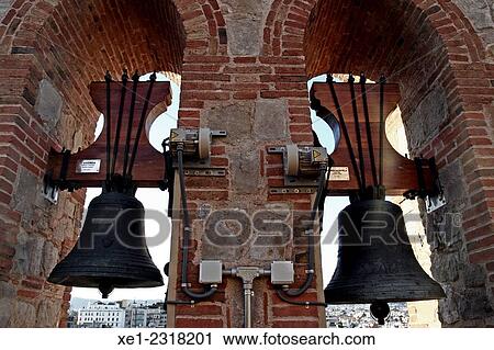 Stock Image - "Bells, Basilica of Santa Maria del Mar, Barcelona, Catalonia, Spain". Fotosearch