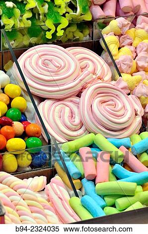 "Candies at La Boqueria market, Barcelona, Catalonia, Spain" View Large Photo Image Stock Photography - "Candies at La Boqueria market, Barcelona, Catalonia, Spain". Fotosearch
