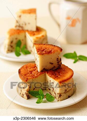 Cheese tart with chocolate chunks. View Large Photo Image Stock Photograph - Cheese tart with chocolate chunks.. Fotosearch