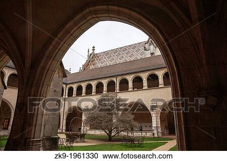 "cloister, Abbey of Cluny, France. " View Large Photo Image Stock Image - "cloister, Abbey of Cluny, France. ". Fotosearch
