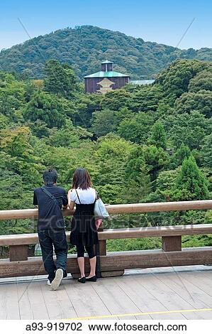 Couple at Kiyomizu-Dera temple. View Large Photo Image Stock Image - Couple at Kiyomizu-Dera temple.. Fotosearch