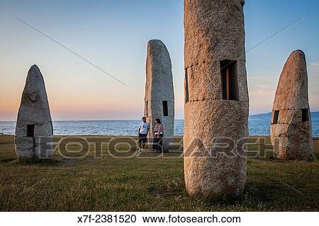 "Couple, Menhires by Manolo Paz, Coruña city, Galicia, Spain. " View Large Photo Image Stock Image - "Couple, Menhires by Manolo Paz, Coruña city, Galicia, Spain. ". Fotosearch