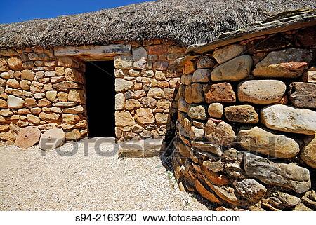 "Details of a reconstruction rustic house in Numancia, Soria, Spain. " View Large Photo Image Stock Image - "Details of a reconstruction rustic house in Numancia, Soria, Spain. ". Fotosearch