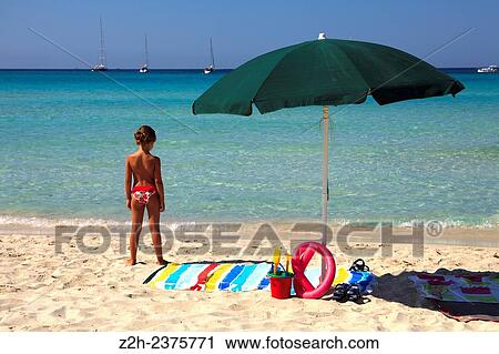 Stock Image - "Es Trenc beach, Colonia de Sant Jordi, Mallorca, Balearic Islands, Spain. ". Fotosearch