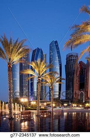 Stock Photo - "Etihad Towers, Abu Dhabi, UnIted Arab Emirates". Fotosearch