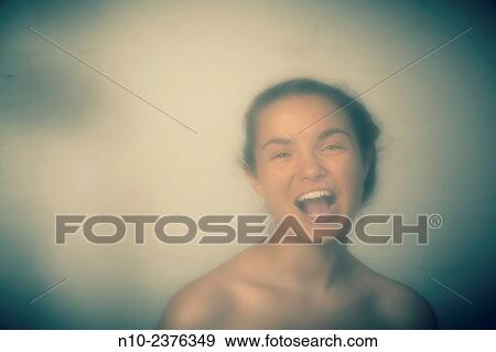 Stock Photo - Fifteen year-old teenage girl.. Fotosearch