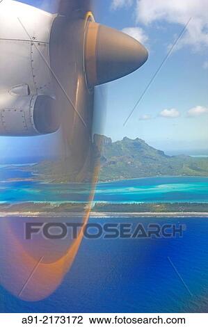 Stock Image - "French Polynesia, Leeward archipelago, Bora Bora island". Fotosearch