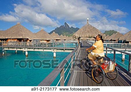 "French Polynesia, Leeward archipelago, Bora Bora island, Luxury Hotel resort Saint-Regis" View Large Photo Image Stock Photo - "French Polynesia, Leeward archipelago, Bora Bora island, Luxury Hotel resort Saint-Regis". Fotosearch
