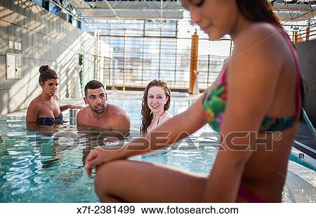 "Friends in thalassotherapy center Casa del Agua, Termaria, Calle Manuel Murguía, Coruña city, Galicia, Spain. " View Large Photo Image Stock Photo - "Friends in thalassotherapy center Casa del Agua, Termaria, Calle Manuel Murguía, Coruña city, Galicia, Spain. ". Fotosearch