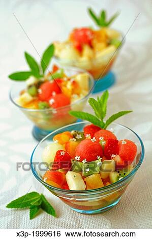 Fruit salad with elderberries lemonade. View Large Photo Image Stock Photograph - Fruit salad with elderberries lemonade.. Fotosearch