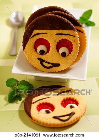 Funny cookies. View Large Photo Image Stock Image - Funny cookies.. Fotosearch