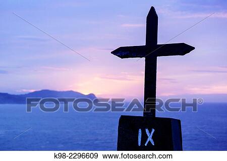 Stock Photo - "Gaztelugatxe, Sancti Johannis de Castiello (San Juan del Castillo), 11th Century, Vizcaya, Basque Country, Spain. ". Fotosearch