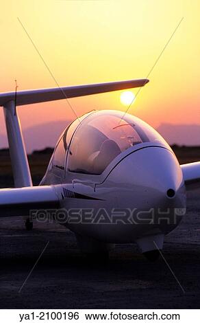 "Glider plane Twin Astir on sunset, Santa Cilia de Jaca aerodrome, Aragon, Spain. " View Large Photo Image Stock Photograph - "Glider plane Twin Astir on sunset, Santa Cilia de Jaca aerodrome, Aragon, Spain. ". Fotosearch
