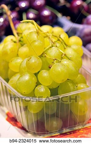 Stock Photography - "Grapes, La Boqueria market, Barcelona, Catalonia, Spain". Fotosearch