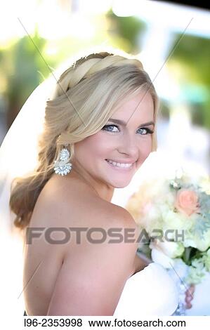Happy bride View Large Photo Image Stock Photo - Happy bride. Fotosearch
