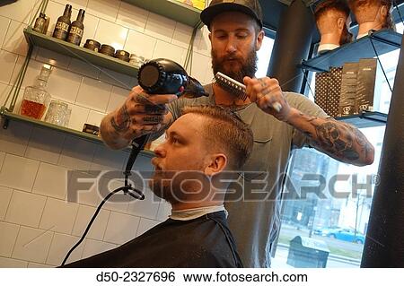 "Head to Throat barbershop, Stockholm, Sweden" View Large Photo Image Stock Photograph - "Head to Throat barbershop, Stockholm, Sweden". Fotosearch