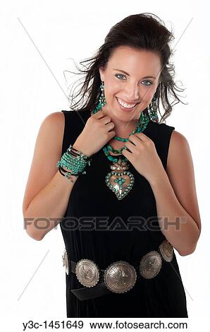 Indian woman with native american jewelry View Large Photo Image Stock Photo - Indian woman with native american jewelry. Fotosearch