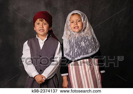Stock Photo - "Majorcan traditional clothing, Mallorca, balearic Islands, Spain". Fotosearch