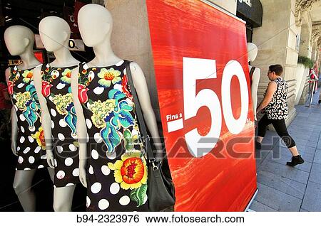 Stock Photograph - "Mannequins at clothing store, Barcelona, Catalonia, Spain". Fotosearch
