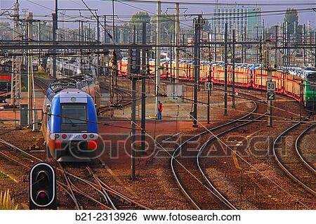 Stock Photograph - "On Gare Saint Jean railway station at Bordeaux, Gironde, Aquitaine, France". Fotosearch