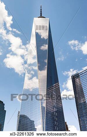 Stock Photograph - "One World Trade Center also known as Tower 1 and Freedom Tower, Manhattan, New York City, New York, USA. ". Fotosearch