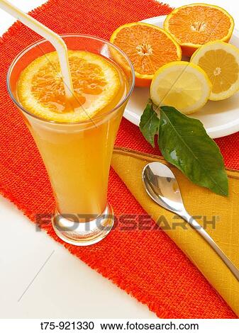 Stock Image - Orange juice. Fotosearch
