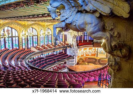 "Palau de la Musica Catalana, by Lluis Domenech i Montaner, Barcelona, Spain. " View Large Photo Image Picture - "Palau de la Musica Catalana, by Lluis Domenech i Montaner, Barcelona, Spain. ". Fotosearch