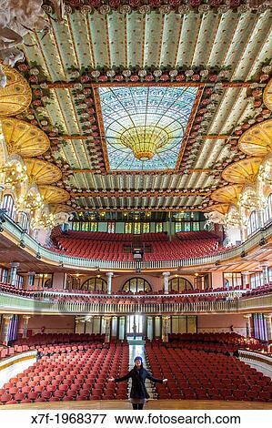 "Palau de la Musica Catalana, by Lluis Domenech i Montaner, Barcelona, Spain. " View Large Photo Image Stock Photo - "Palau de la Musica Catalana, by Lluis Domenech i Montaner, Barcelona, Spain. ". Fotosearch
