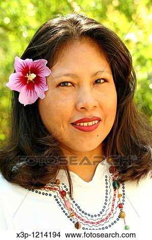 Picture - Peruvian woman. Fotosearch