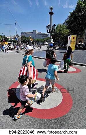 "Plaça de Catalunya square, La Rambla, Barcelona, Catalonia, Spain" View Large Photo Image Stock Photograph - "Plaça de Catalunya square, La Rambla, Barcelona, Catalonia, Spain". Fotosearch