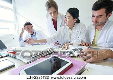 Stock Image - "Researchers in meeting room. Technological Services to Industry. Tecnalia Research & Innovation, Donostia, San Sebastian, Gipuzkoa, Basque Country, Spain. ". Fotosearch