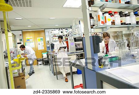 Stock Photo - "Researchers. Organic Laboratory. Chemical Analysis Laboratory. Technological Services to Industry. Tecnalia Research & Innovation, Donostia, San Sebastian, Gipuzkoa, Basque Country, Spain". Fotosearch