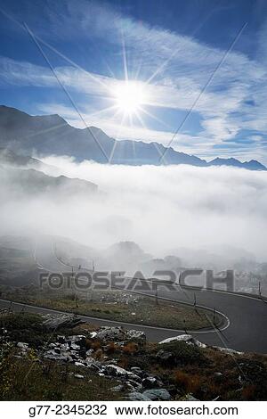 Stock Image - "San Bernardino Pass, Canton of Graubünden, Switzerland". Fotosearch