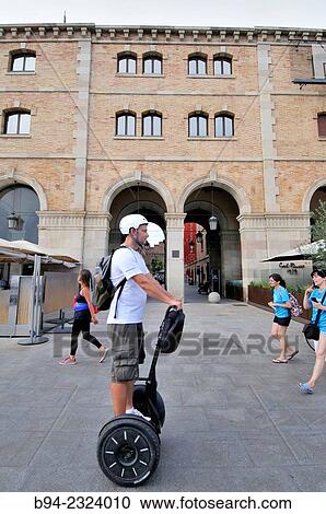 "Segway. Two-wheeled electric vehicle, invented by Dean Kamen and introduced the year 2001, Barcelona, Catalonia, Spain. " View Large Photo Image Stock Image - "Segway. Two-wheeled electric vehicle, invented by Dean Kamen and introduced the year 2001, Barcelona, Catalonia, Spain. ". Fotosearch