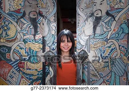 Picture - "Thai woman, Bangkok, Thailand". Fotosearch