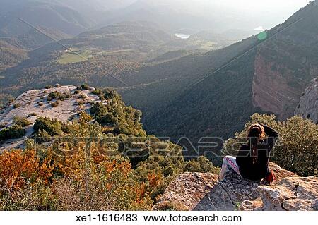 Stock Image - "viewer, Collsacabra mountains, Tavertet, Catalonia, Spain. ". Fotosearch
