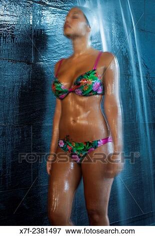 Woman in thalassotherapy center View Large Photo Image Stock Photo - Woman in thalassotherapy center. Fotosearch