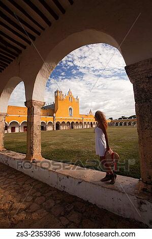 "Woman posing at Izamal convent, Monastery-Convent Of San Antonio De Padua, Izamal, Yucatan, Yucatan Province, Mexico, Central America. " View Large Photo Image Stock Photograph - "Woman posing at Izamal convent, Monastery-Convent Of San Antonio De Padua, Izamal, Yucatan, Yucatan Province, Mexico, Central America. ". Fotosearch
