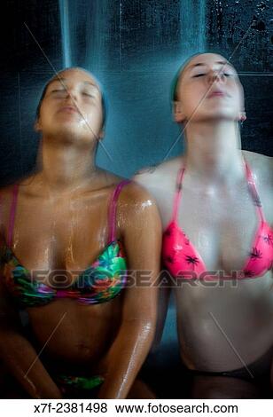 Women in thalassotherapy center View Large Photo Image Stock Photo - Women in thalassotherapy center. Fotosearch
