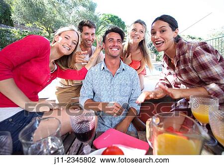 Stock Image - Young people. Fotosearch