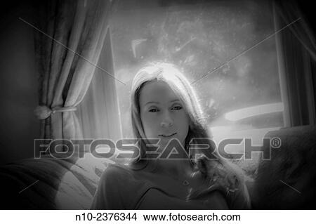Picture - Young woman.. Fotosearch