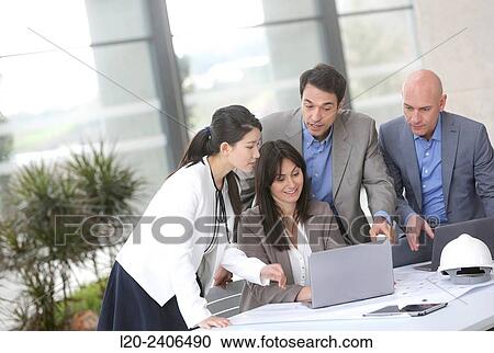 Architects meeting View Large Photo Image Stock Image - Architects meeting. Fotosearch