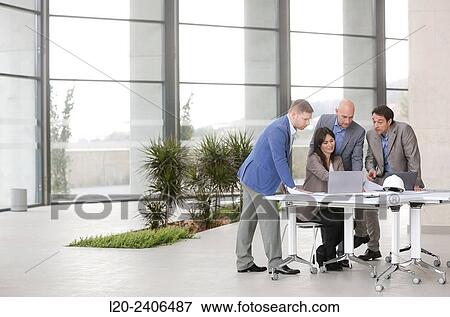 Stock Photo - Architects meeting. Fotosearch